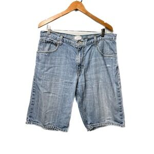 SilverTab Denim Shorts Mens 36 Blue True Short Baggy‎ Relaxed Fit Y2K Jorts 006